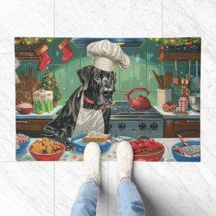 Great Dane Holiday Baking: Festive Christmas Doormat