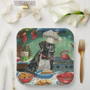 Great Dane Holiday Baking: Festive Christmas Paper Plates