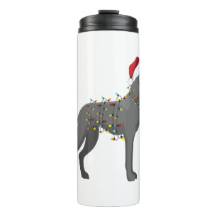 Great Dane Holiday Christmas Light Thermal Tumbler