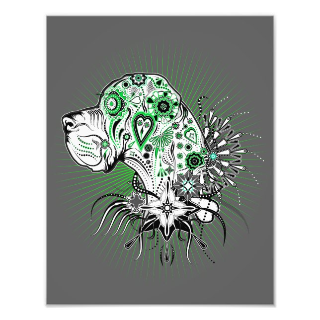 Great Dane illustration Photo Print (Front)