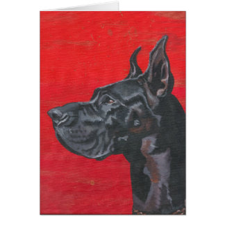 Great Dane in acrylic Cards