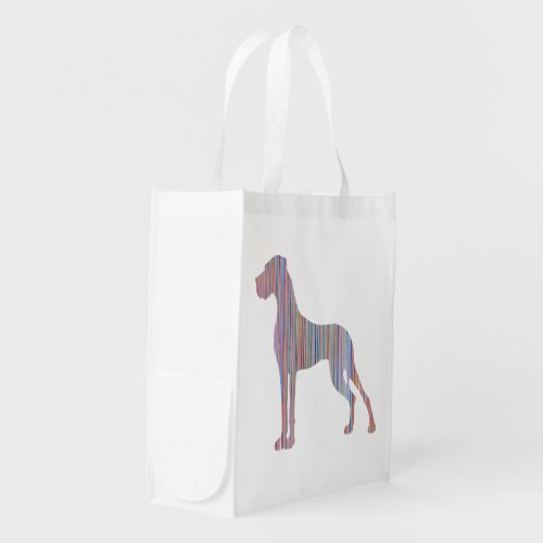 Great Dane in Pastel Colors Grocery Bag