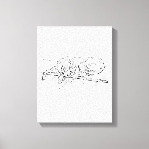 Great Dane Ink Wall Art  Minimalist  Line Drawing
