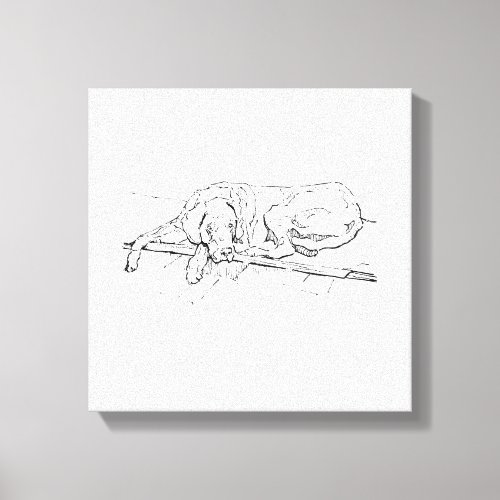 Great Dane Ink Wall Art  Minimalist  Line Drawing