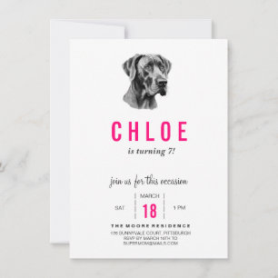 Great Dane Invitation