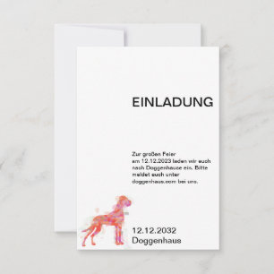 Great Dane Invitation Cards