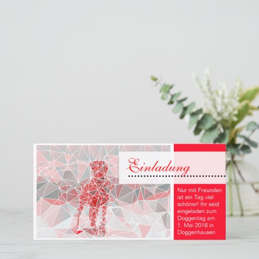 Great Dane Invitiation (Standing Front)