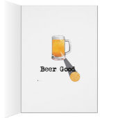 Great Dane Irish Wolfhound Share A Beer Cards (Inside (Right))