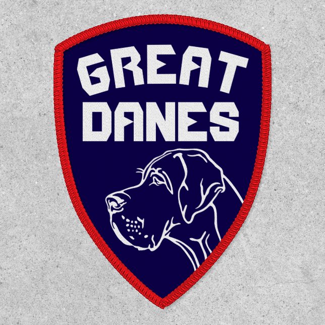 Great Dane Iron-on  Patch (Front)