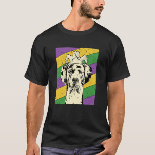 Great Dane Jester Mardi Gras Dog Mom or Dad  1 T-Shirt