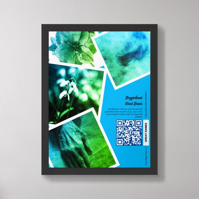 Great Dane Kennel Promotion  Poster (Framed Front)