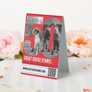 Great Dane Kennel QR Code Promotional sign