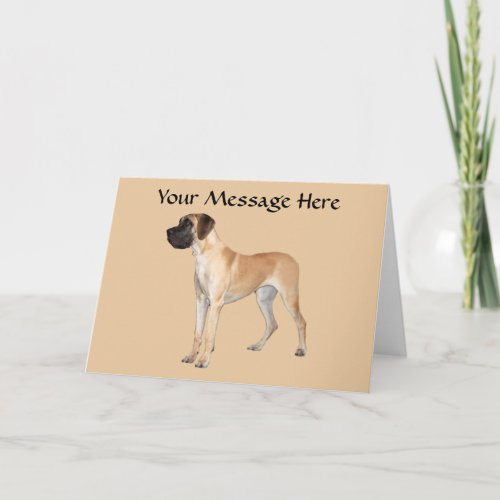 Great Dane King of Dogs Greeting Card