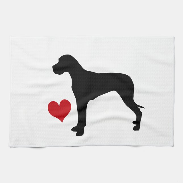 Great Dane Kitchen Towel (Horizontal)
