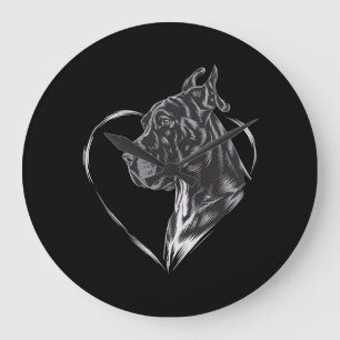 Great Dane  Large Clock