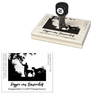 Great Dane Large Rubber Stamp