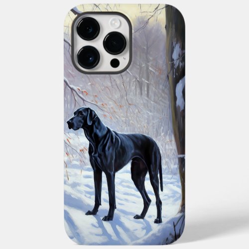 Great Dane Let It Snow Christmas  Case_Mate iPhone 14 Pro Max Case