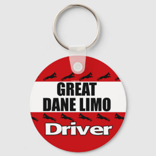 Great Dane Limo Driver Keychain