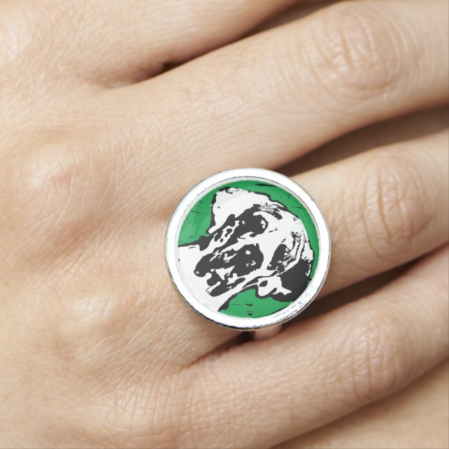 Great Dane Linoprint Ring (In Situ)