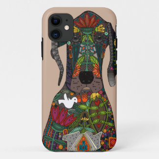 Great Dane love beige iPhone 11 Case