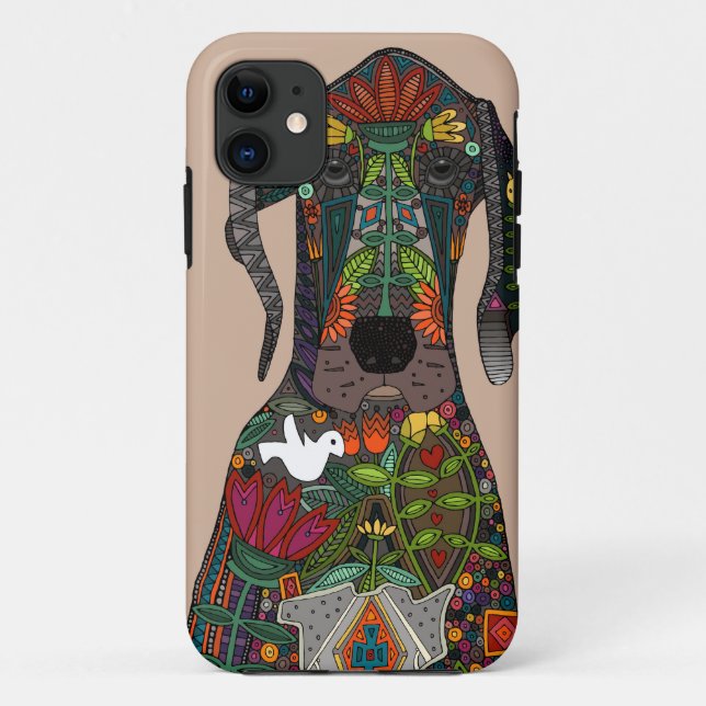 Great Dane love beige Case-Mate iPhone Case (Back)