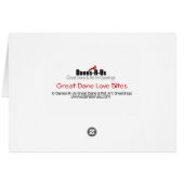 Great Dane Love Bites - Customized Cards (Back Horizontal)