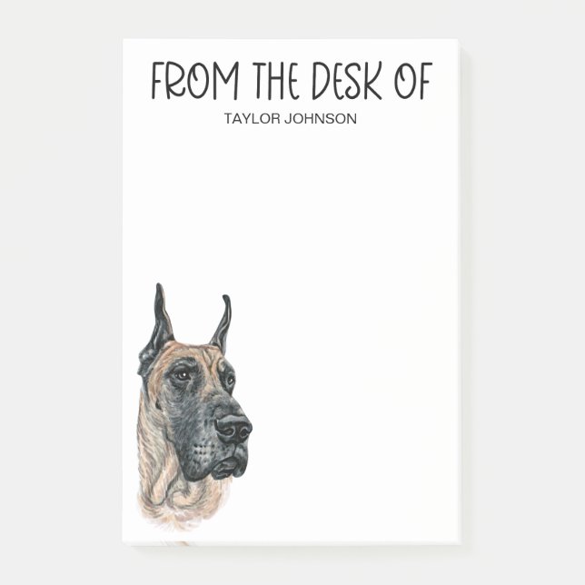 Great Dane Lover Post-it Notes (Front)