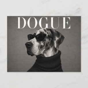 Great Dane Luxury Haute Couture Postcard