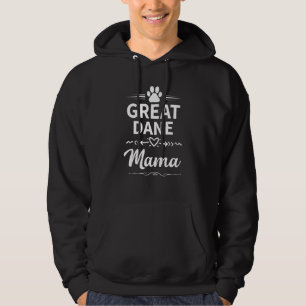 Great Dane Mama Cute Boxer Owner Dog Mom Hoodie