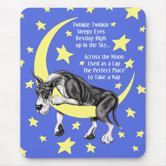 Great Dane Mantle Twinkle Mouse Pad