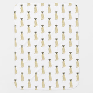 Great Dane (Masked Fawn) Baby Blanket
