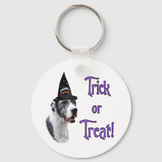 Great Dane (merle) Trick Keychain