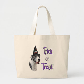 Great Dane (merle) Trick Large Tote Bag