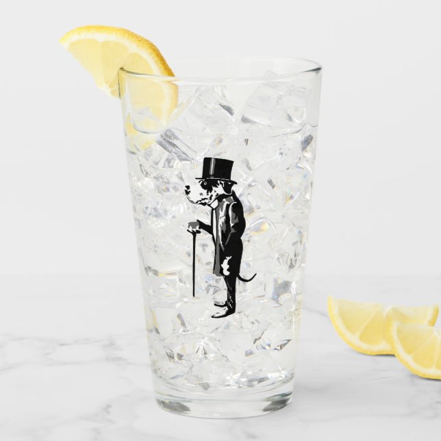 Great Dane Mister Funny Beer Glas Glass (Front Ice)