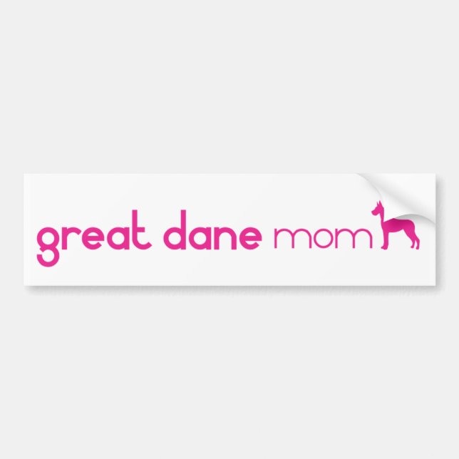 Great Dane Mom Bumper Sticker (Front)
