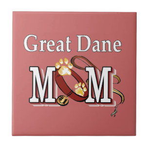 Great Dane Mom Gifts Ceramic Tile