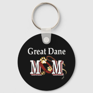 Great Dane Mom Gifts Keychain