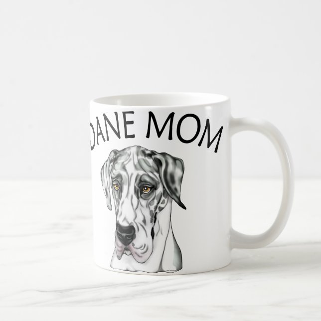 Great Dane Mom Harlequin UC Coffee Mug (Right)