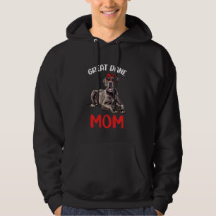 Great Dane Mom Mama Great Dane Dog Owner Women Cu Hoodie