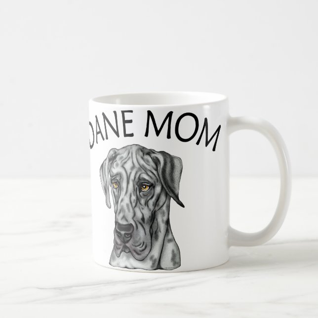Great Dane Mom Merle UC Coffee Mug (Right)