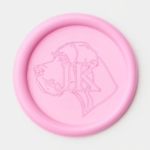 Great Dane Monogram  Wax Seal Sticker