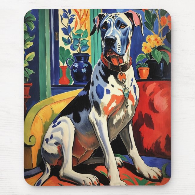Great Dane Mouse Pad (Front)