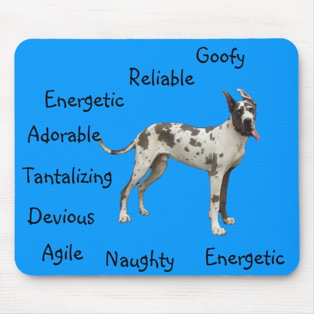 Great Dane Mouse Pad (Front)