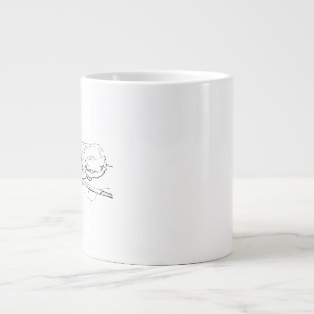 Great Dane Mug – Minimalist Dog Coffee Mug (Front)