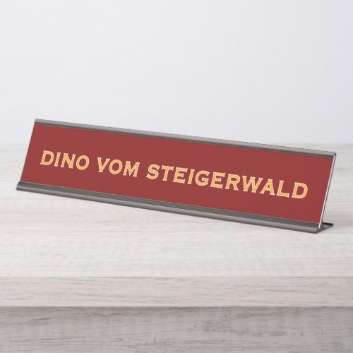 Great Dane Name Desk Name Plate