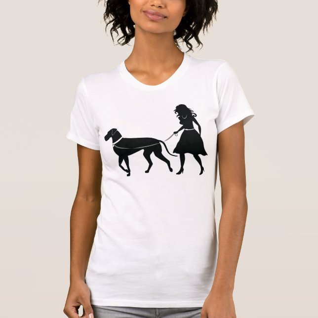 great dane natural ears t-shirt for women (Front)