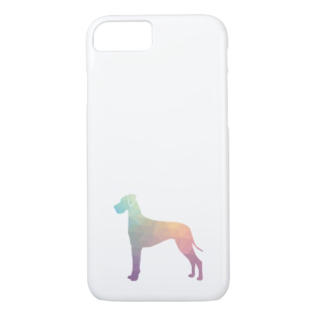 Great Dane Natural Geo Silhouette Pastel Case-Mate Case-Mate iPhone Case (Back)