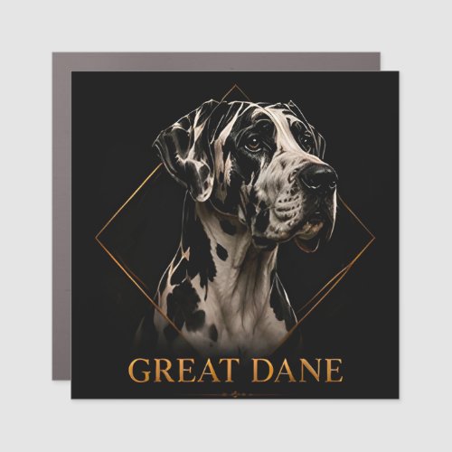 Great Dane Noble Giant Collection Car Magnet