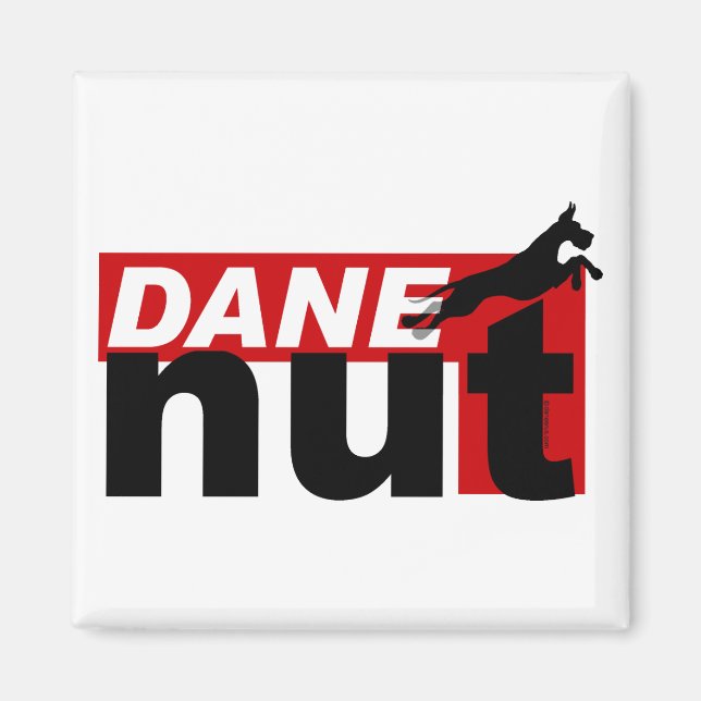 Great Dane Nut Magnet (Front)