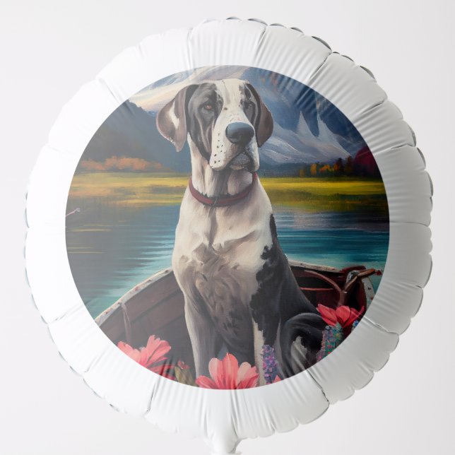Great Dane on a Paddle: A Scenic Adventure Balloon (Front)